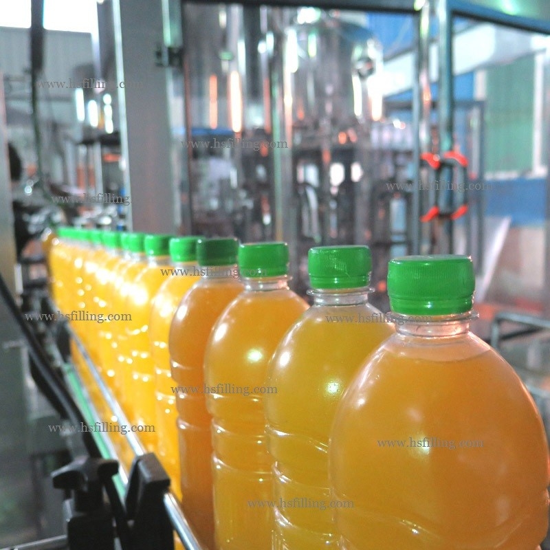 high temp juice filling machine include bottle rinsing and capping 3 in 1